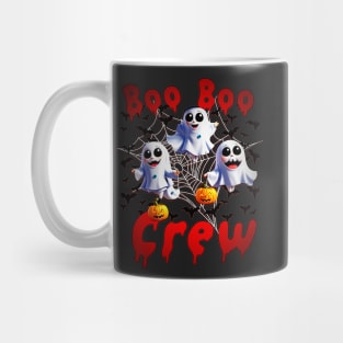 The Boo Crew Cute Ghost Spooky Season Funny Halloween Mug